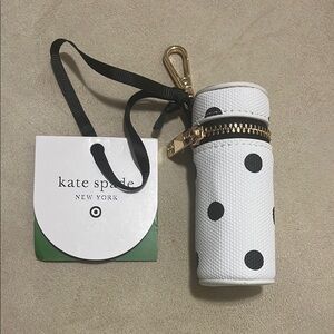 Kate Spade lipstick holder bag charm NWT